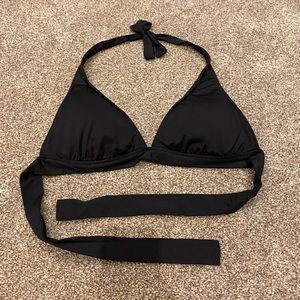 Mossimo Black triangle halter bikini top